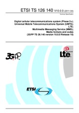 Die Norm ETSI TS 126140-V10.0.0 19.4.2011 Ansicht