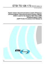 Die Norm ETSI TS 126173-V5.5.0 31.12.2002 Ansicht