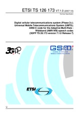 Die Norm ETSI TS 126173-V7.1.0 15.10.2007 Ansicht