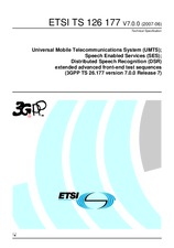 Die Norm ETSI TS 126177-V7.0.0 28.6.2007 Ansicht
