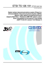 Die Norm ETSI TS 126191-V7.0.0 30.6.2007 Ansicht