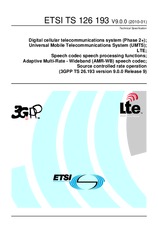 Die Norm ETSI TS 126193-V9.0.0 14.1.2010 Ansicht