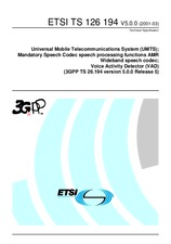 Die Norm ETSI TS 126194-V5.0.0 5.8.2002 Ansicht