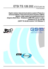 Die Norm ETSI TS 126202-V7.0.0 30.6.2007 Ansicht