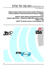 Die Norm ETSI TS 126204-V10.0.0 19.4.2011 Ansicht