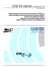 Die Norm ETSI TS 126231-V10.0.0 19.4.2011 Ansicht