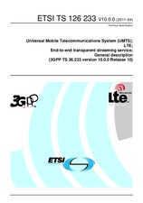 Die Norm ETSI TS 126233-V10.0.0 20.4.2011 Ansicht