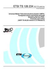 Die Norm ETSI TS 126234-V5.7.0 31.3.2005 Ansicht