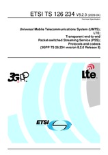 Die Norm ETSI TS 126234-V8.2.0 2.4.2009 Ansicht