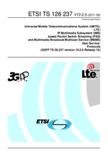 Die Norm ETSI TS 126237-V10.2.0 27.6.2011 Ansicht