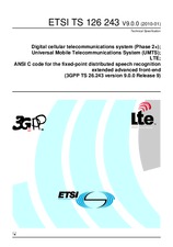 Die Norm ETSI TS 126243-V9.0.0 14.1.2010 Ansicht