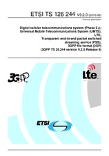 Die Norm ETSI TS 126244-V9.2.0 29.6.2010 Ansicht