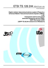 Die Norm ETSI TS 126244-V9.4.0 31.5.2011 Ansicht