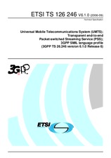 Die Norm ETSI TS 126246-V6.1.0 30.9.2006 Ansicht