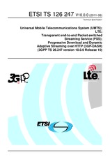 Die Norm ETSI TS 126247-V10.0.0 27.6.2011 Ansicht