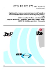 Die Norm ETSI TS 126273-V8.0.0 22.1.2009 Ansicht