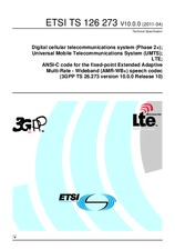 Die Norm ETSI TS 126273-V10.0.0 20.4.2011 Ansicht