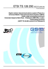 Die Norm ETSI TS 126290-V6.3.0 30.6.2005 Ansicht