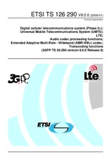 Die Norm ETSI TS 126290-V8.0.0 22.1.2009 Ansicht
