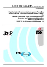 Die Norm ETSI TS 126402-V10.0.0 20.4.2011 Ansicht