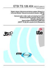 Die Norm ETSI TS 126404-V8.0.0 22.1.2009 Ansicht