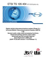 Die Norm ETSI TS 126404-V11.0.0 12.10.2012 Ansicht