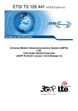 Die Norm ETSI TS 126441-V12.0.0 2.10.2014 Ansicht