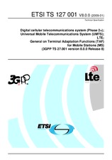 Die Norm ETSI TS 127001-V8.0.0 30.1.2009 Ansicht