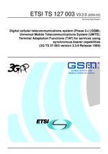 Die Norm ETSI TS 127003-V3.3.0 31.3.2000 Ansicht