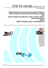 Die Norm ETSI TS 128062-V10.0.0 24.5.2011 Ansicht