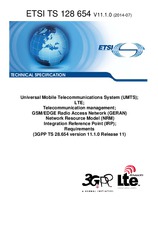 Die Norm ETSI TS 128654-V11.1.0 15.7.2014 Ansicht