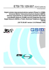 Die Norm ETSI TS 129007-V3.4.0 31.3.2000 Ansicht