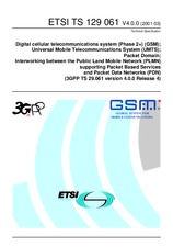 Die Norm ETSI TS 129061-V4.0.0 31.3.2001 Ansicht