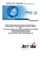 Die Norm ETSI TS 129061-V10.10.0 8.7.2013 Ansicht