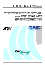 Die Norm ETSI TS 129078-V3.7.0 31.3.2001 Ansicht
