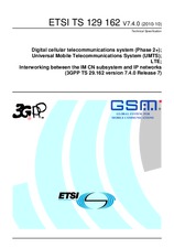 Die Norm ETSI TS 129162-V7.4.0 20.10.2010 Ansicht