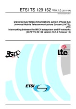 Die Norm ETSI TS 129162-V10.1.0 21.4.2011 Ansicht