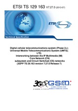 Die Norm ETSI TS 129163-V7.27.0 9.7.2013 Ansicht