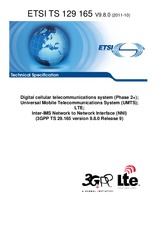 Die Norm ETSI TS 129165-V9.8.0 21.10.2011 Ansicht