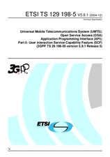 UNGÜLTIG ETSI TS 129198-5-V5.9.0 31.12.2004 Ansicht
