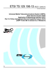 Die Norm ETSI TS 129198-13-V6.3.1 31.7.2005 Ansicht