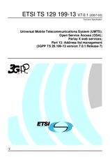 UNGÜLTIG ETSI TS 129199-13-V7.0.0 28.3.2007 Ansicht
