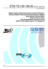 UNGÜLTIG ETSI TS 129199-20-V7.0.0 28.3.2007 Ansicht