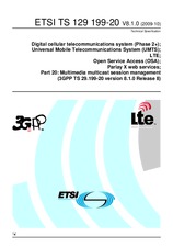 Die Norm ETSI TS 129199-20-V8.1.0 20.10.2009 Ansicht