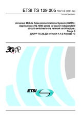 Die Norm ETSI TS 129205-V4.1.0 6.8.2001 Ansicht