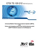 Die Norm ETSI TS 129212-V8.14.0 10.1.2012 Ansicht
