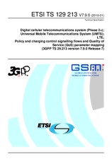Die Norm ETSI TS 129213-V7.9.0 21.1.2010 Ansicht