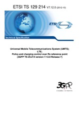 Die Norm ETSI TS 129214-V7.12.0 16.10.2012 Ansicht