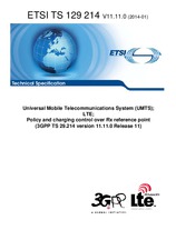 Die Norm ETSI TS 129214-V11.11.0 15.1.2014 Ansicht