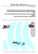 Die Norm ETSI TS 129215-V8.7.0 12.10.2010 Ansicht